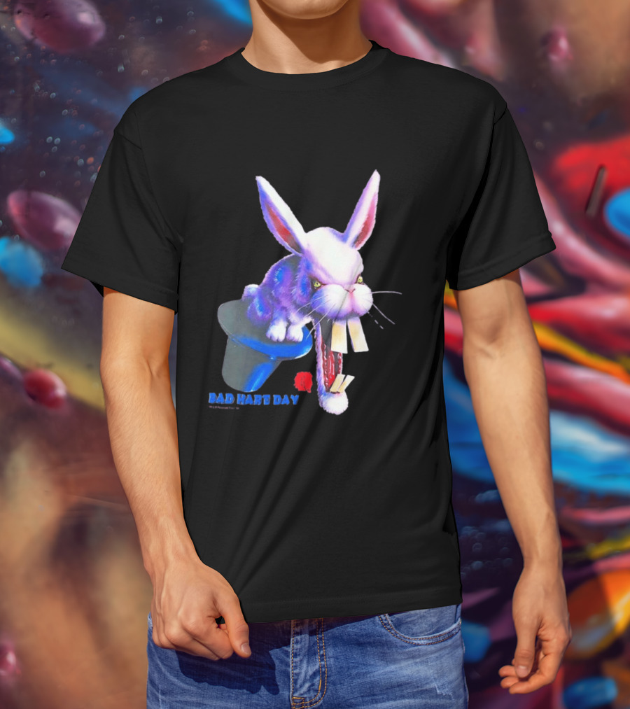 Goosebumps Bad Hare Day Evil Rabbit In Hat T-Shirt