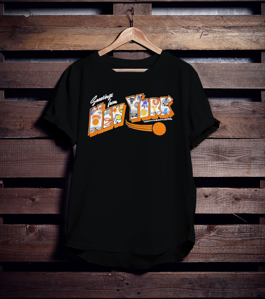 Greetings From New York Basketball NBA Teams 2026 Season T-Shirt