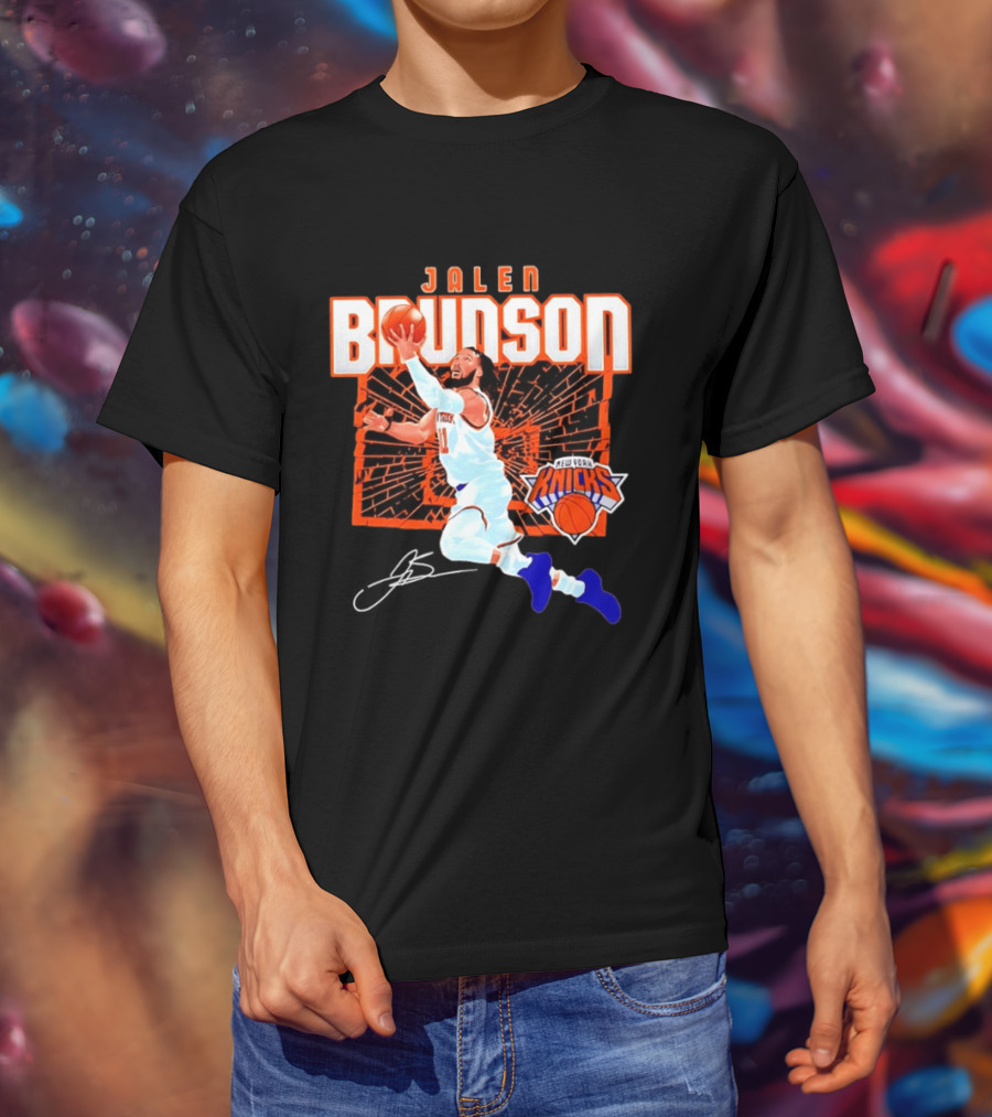 Jalen Brunson New York Knicks Breaking Barriers 2026 Season Explosion T-Shirt