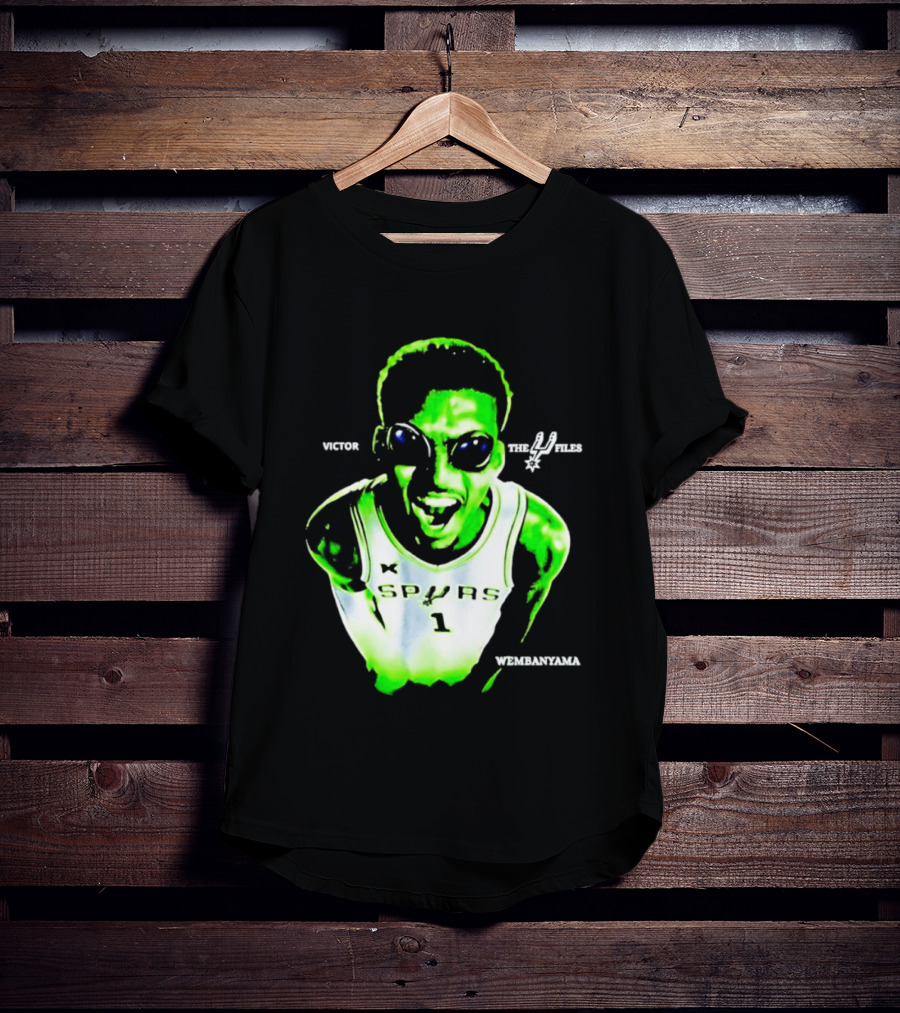Victor Wembanyama Spurs X Files Number 1 Basketball Alien Concept T-Shirt