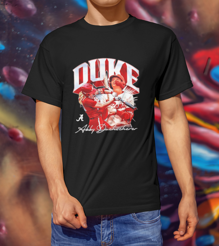 A Abby Duchscherer Alabama Crimson Tide Softball Duke T-Shirt