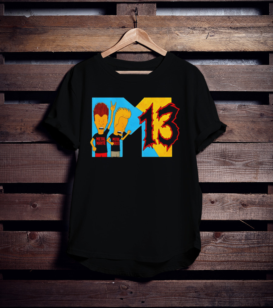 Metal Mayhem Beavis And Butt Head Rock Out 13 T-Shirt