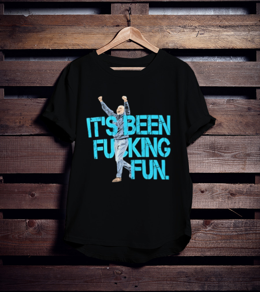 Pep Guardiola Manchester City It's Been Fucking Fun Celebration T-Shirt