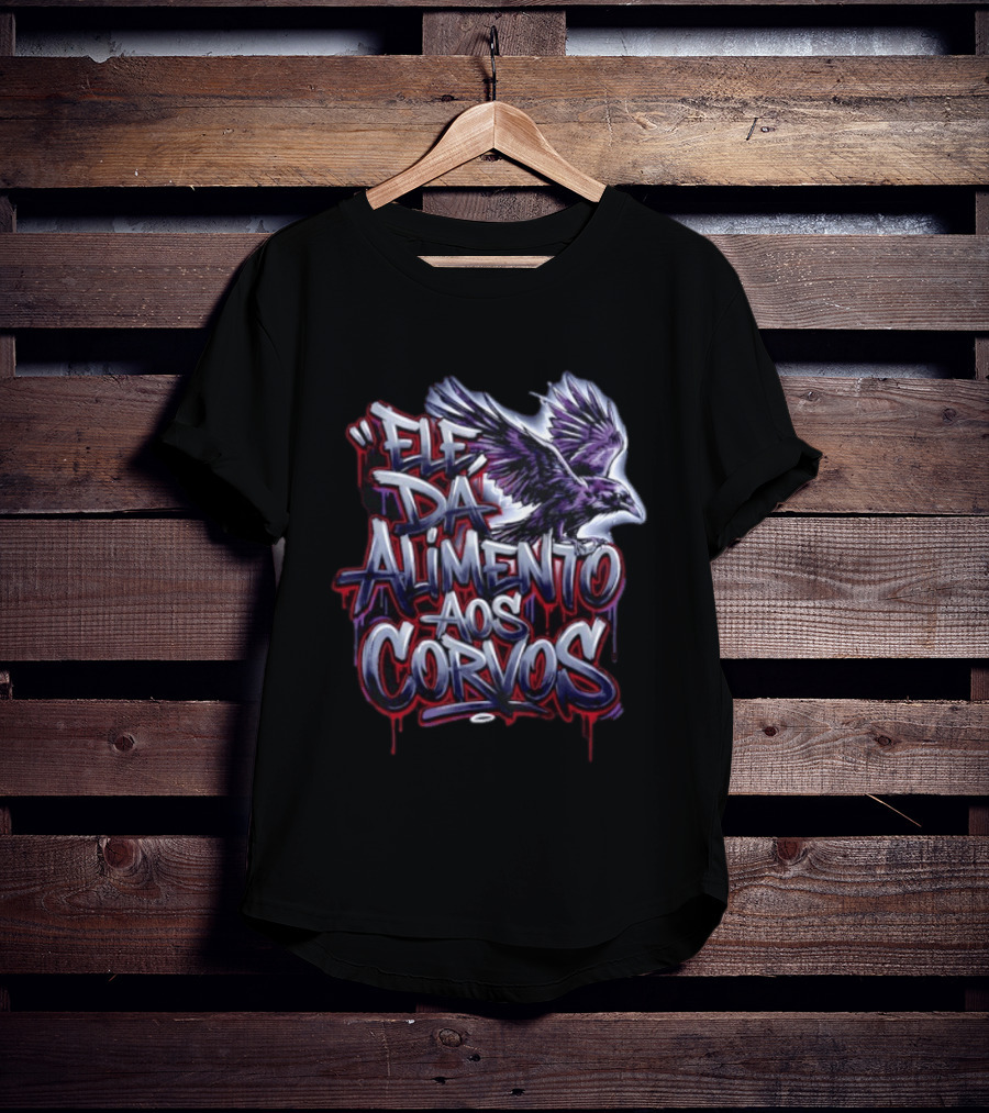 Ele Da Alimento Aos Corvos Raven T-Shirt