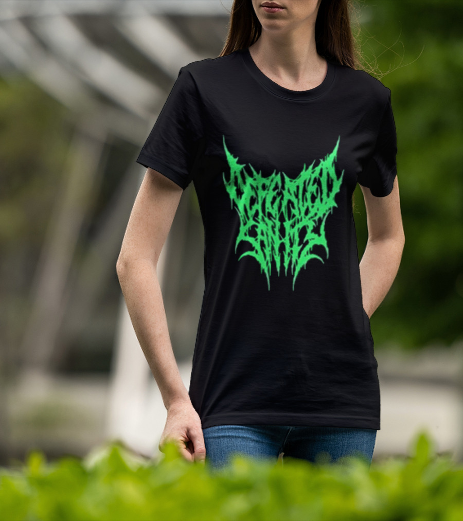 Reality Fade Defeated Sanity Electric Green Dripping T-Shirt