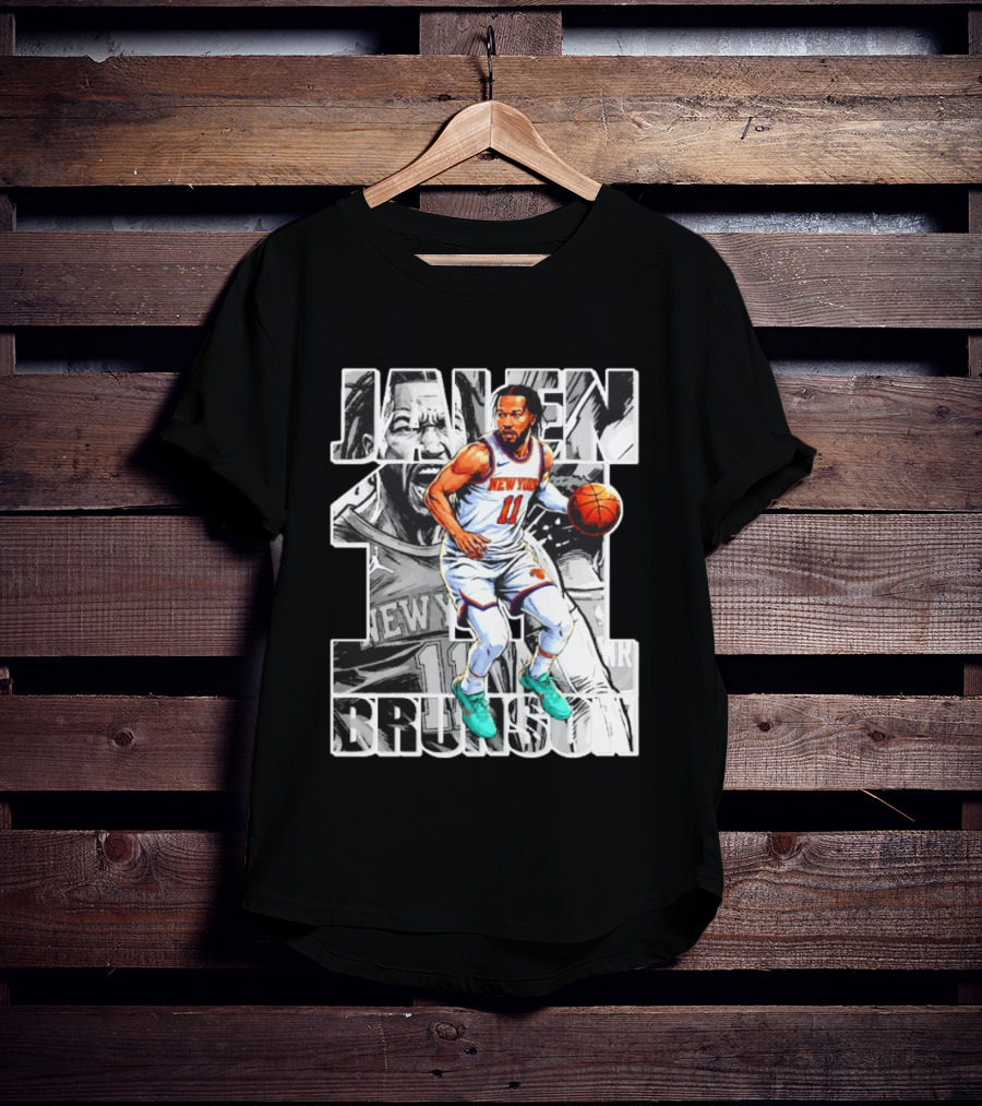 Jalen Brunson New York Knicks Manga Style Number 11 T-Shirt