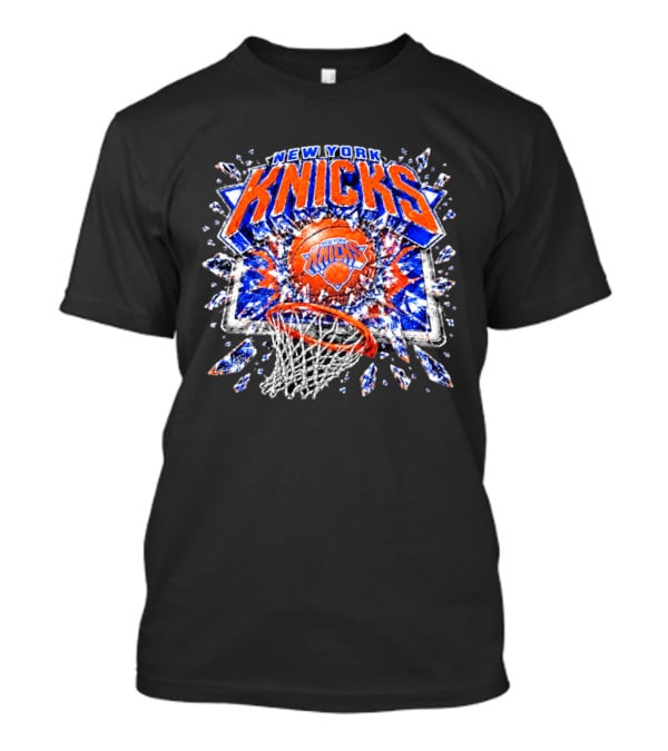 New York Knicks Basketball NBA Backboard Breakthrough T-Shirt