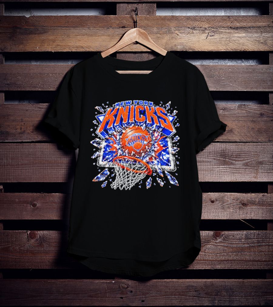 New York Knicks Basketball NBA Backboard Breakthrough T-Shirt