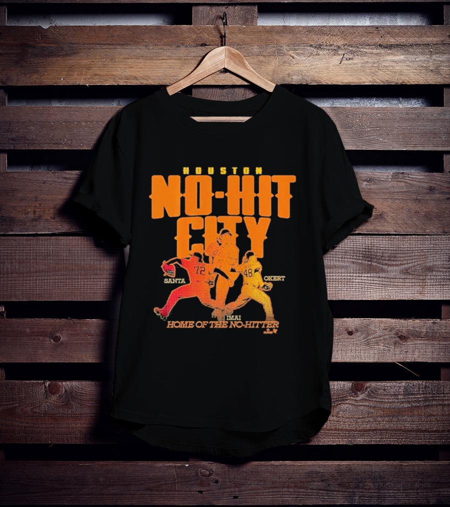 Houston No Hit City Home Of The No Hitter Tatsuya Imai Steven Okert Alimber Santa T-Shirt