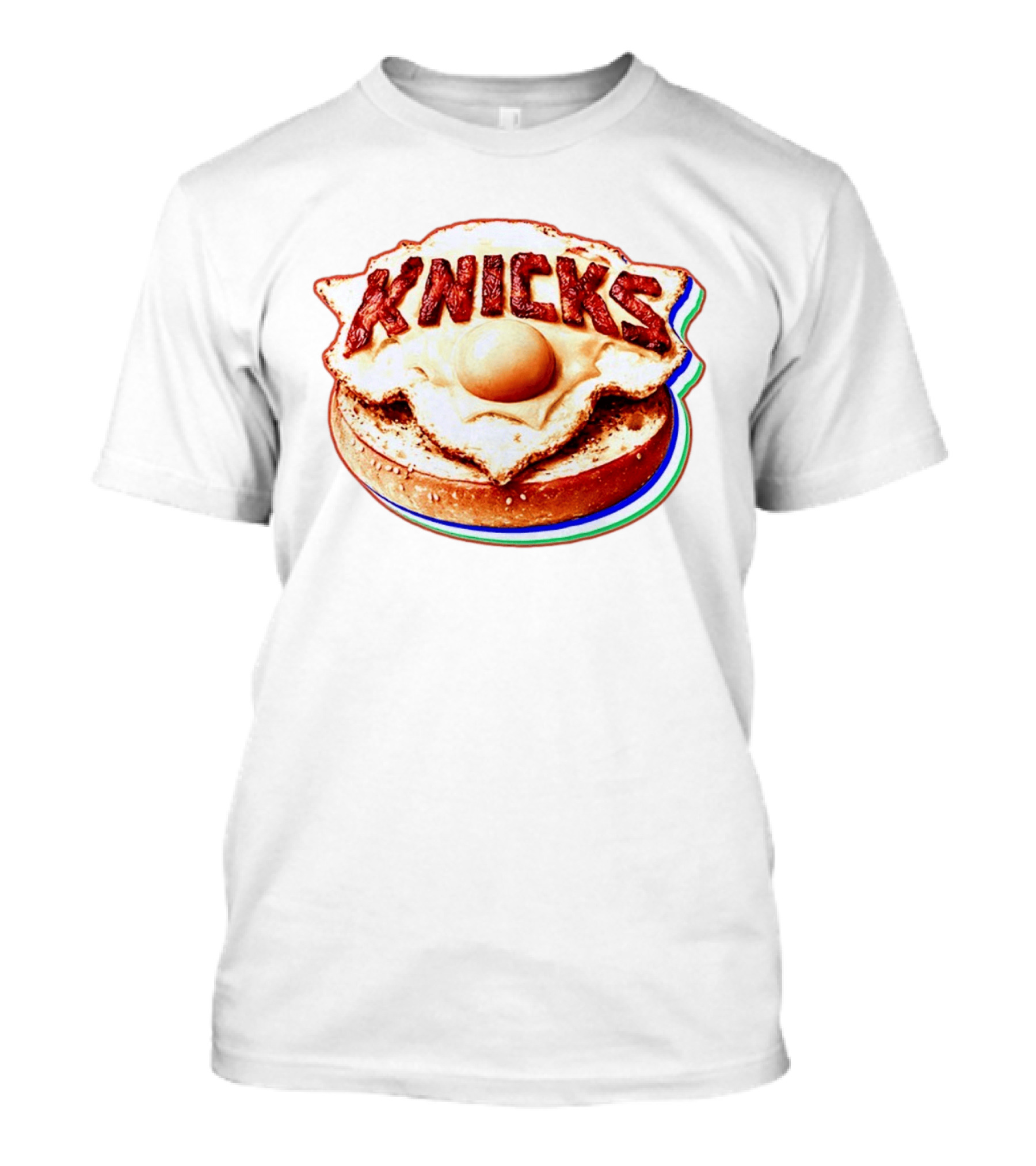 New York Knicks Breakfast Bagel Egg Knicks T-Shirt