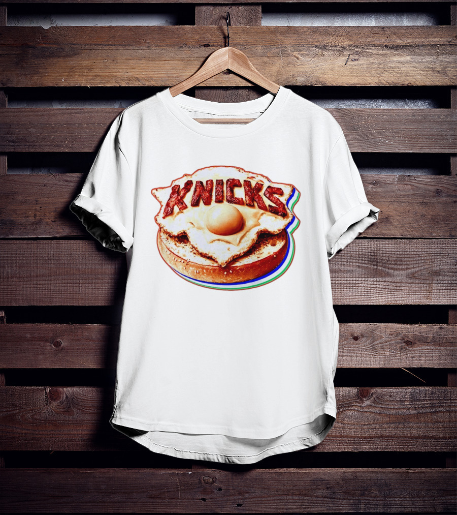 New York Knicks Breakfast Bagel Egg Knicks T-Shirt