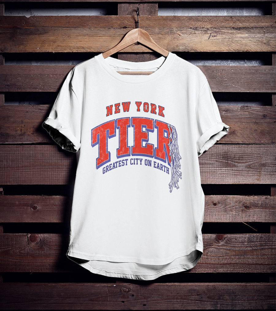 New York Tier Greatest City On Earth Knicks NBA T-Shirt