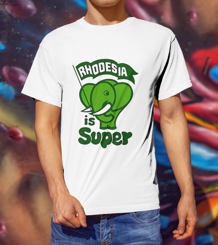 Rhodesia Elephant Green Is Super T-Shirt