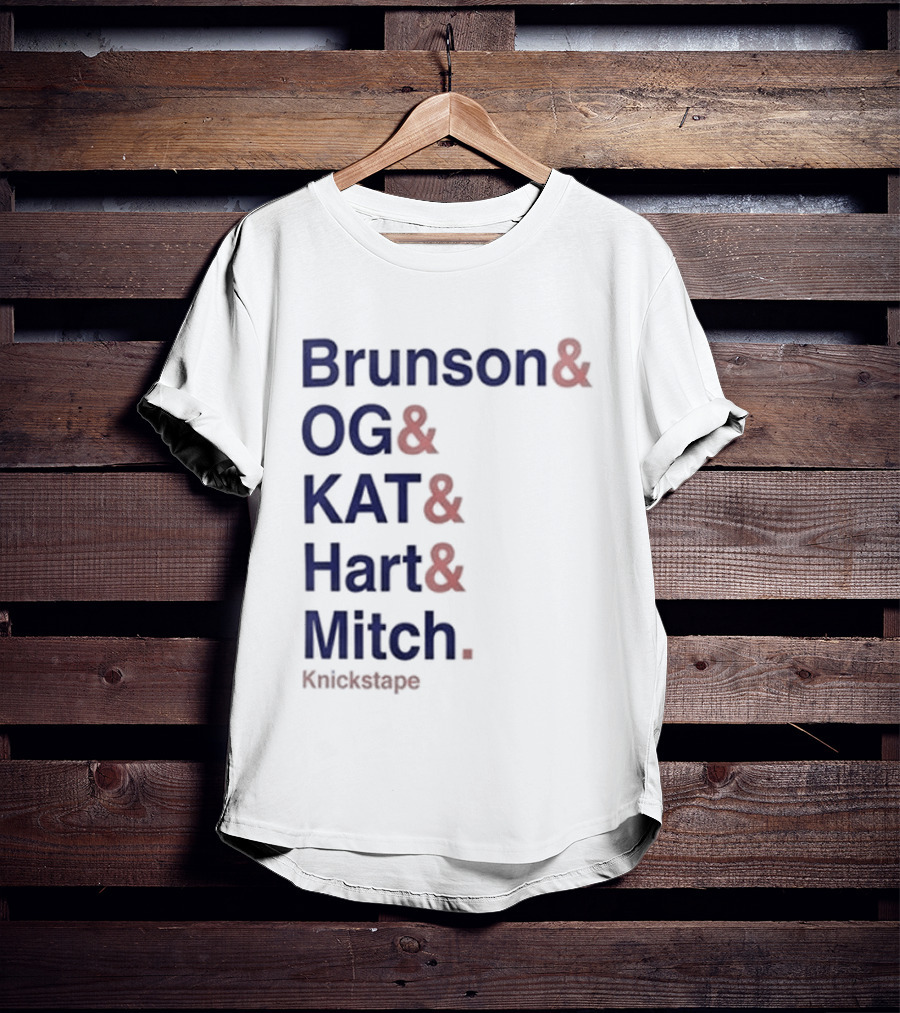 Timothee Chalamet Brunson OG KAT Hart Mitch KnicksTape T-Shirt