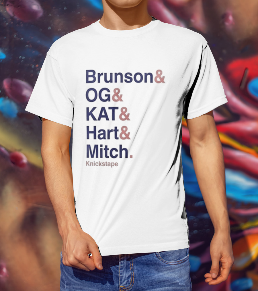 Timothee Chalamet Brunson OG KAT Hart Mitch KnicksTape T-Shirt
