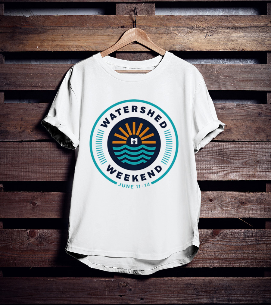 Watershed Weekend June 11 14 Sun Water Nature Outdoors Minimalist T-Shirt