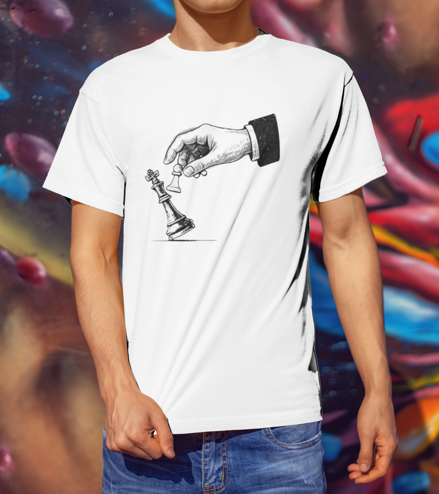 Chess Pawn Topple King Strategic Game Power Victory T-Shirt