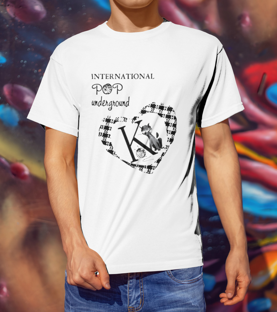 International Pop Underground K Records Cat Yarn Indie Music Label T-Shirt
