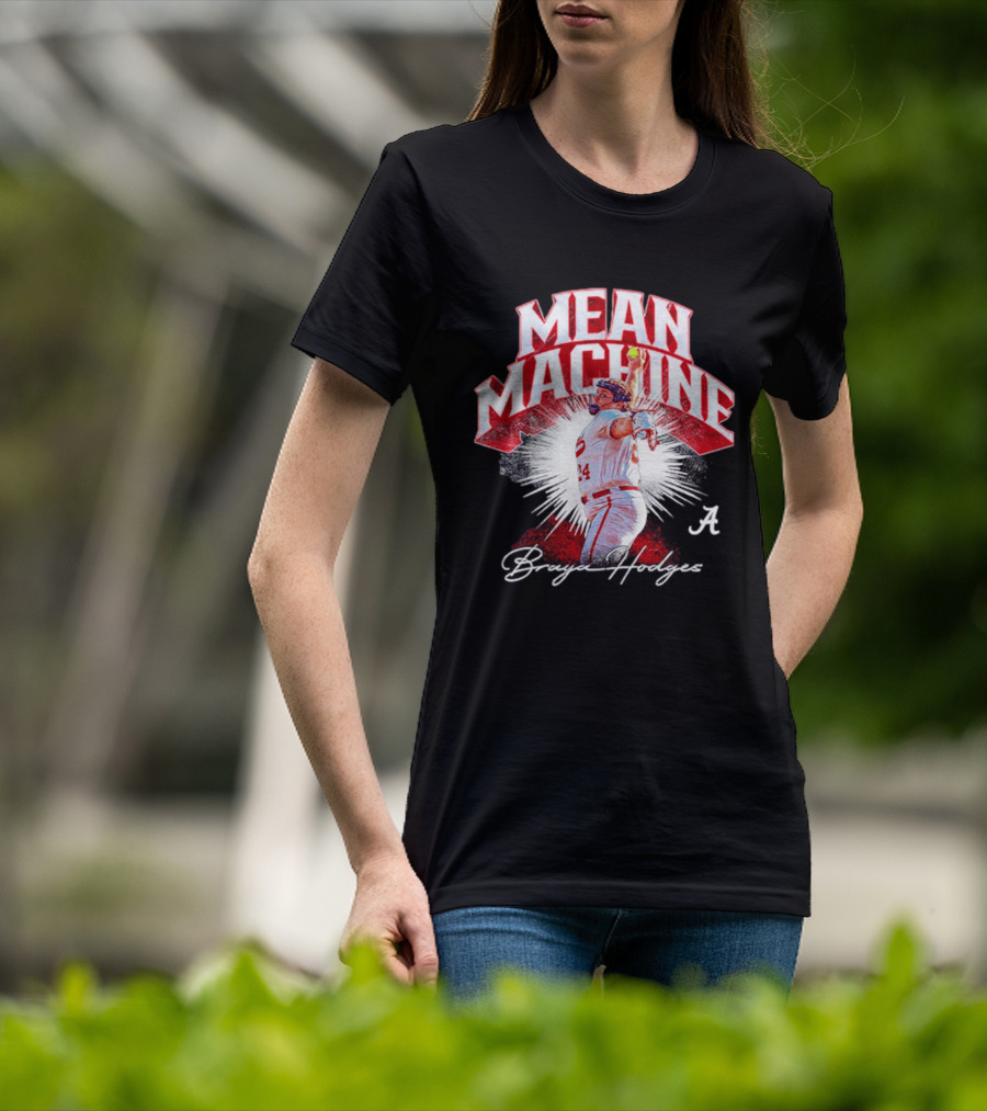 Mean Machine Braya Hodges Alabama Softball Player Collage T-Shirt