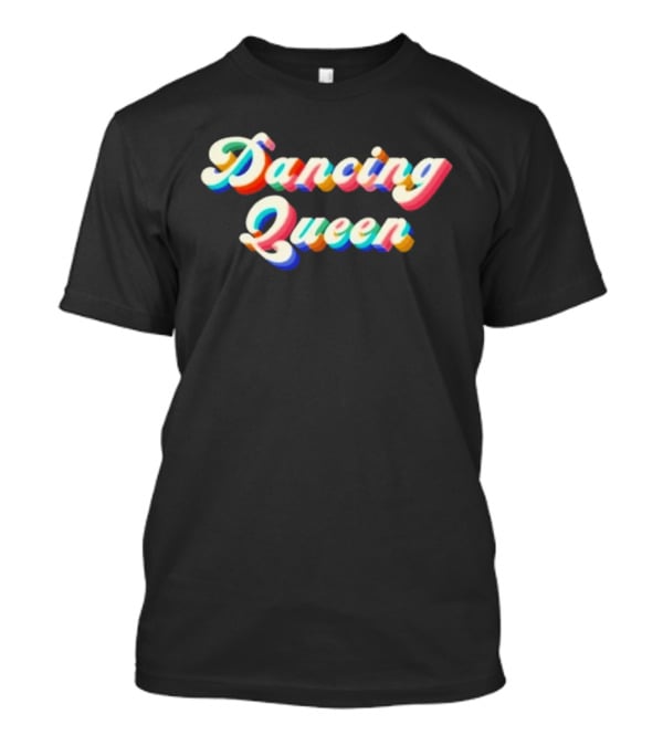 Dancing Queen Retro Multicolor Rainbow 3D T-Shirt
