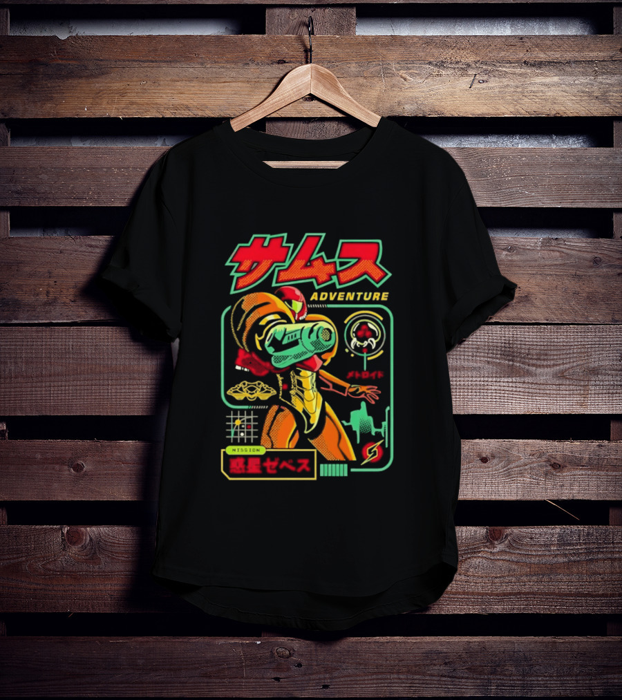 Samus Adventure Metroid Mission Zebes T-Shirt