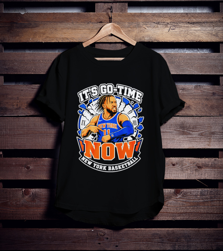 New York Basketball Jalen Brunson It's Go Time Now T-Shirt