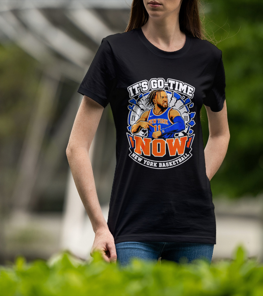 New York Basketball Jalen Brunson It's Go Time Now T-Shirt