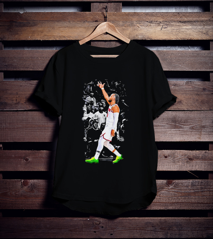 Jalen Brunson New York Basketball Player Iconic Celebration Moment T-Shirt