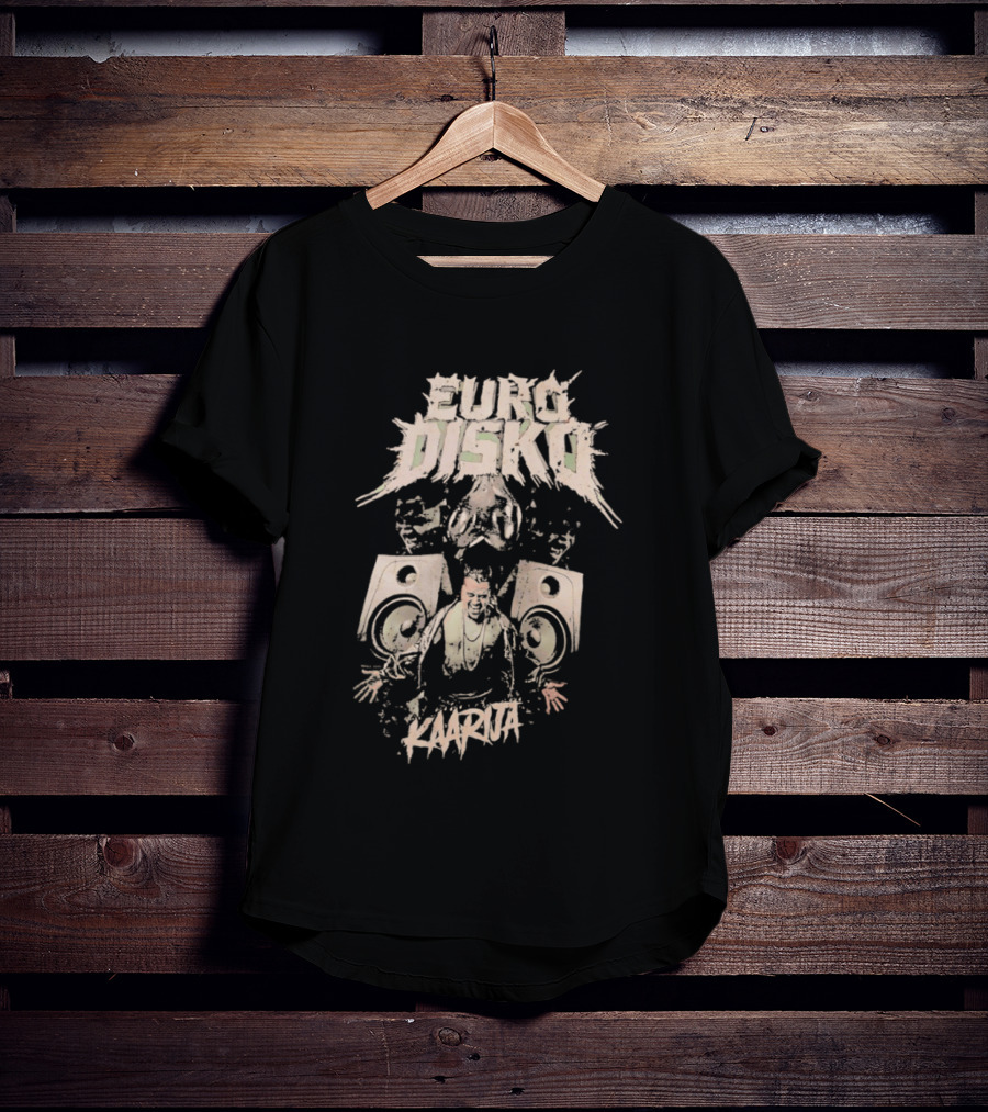 Euro Disko Kaarija Music Speakers And Dance Party T-Shirt