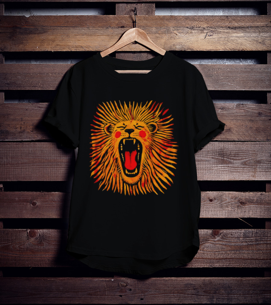 Lion Wild King Roaring Fierce Majesty T-Shirt