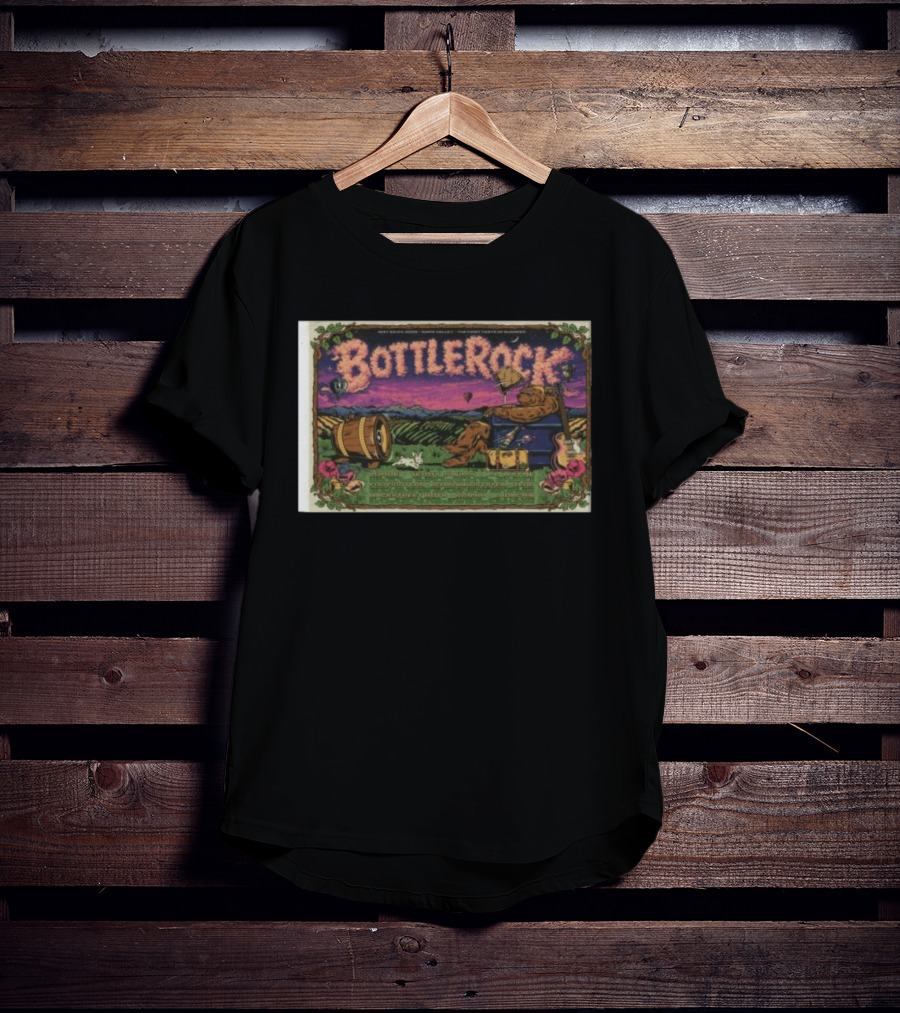 BottleRock Napa Valley Festival 2026 Grateful Dead Hot Air Balloons Fields T-Shirt