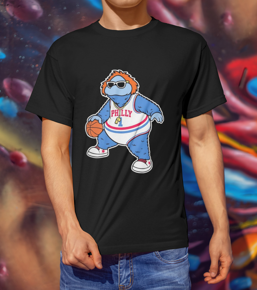 Philly Hoops Monster 76ers Hip Hop T-Shirt