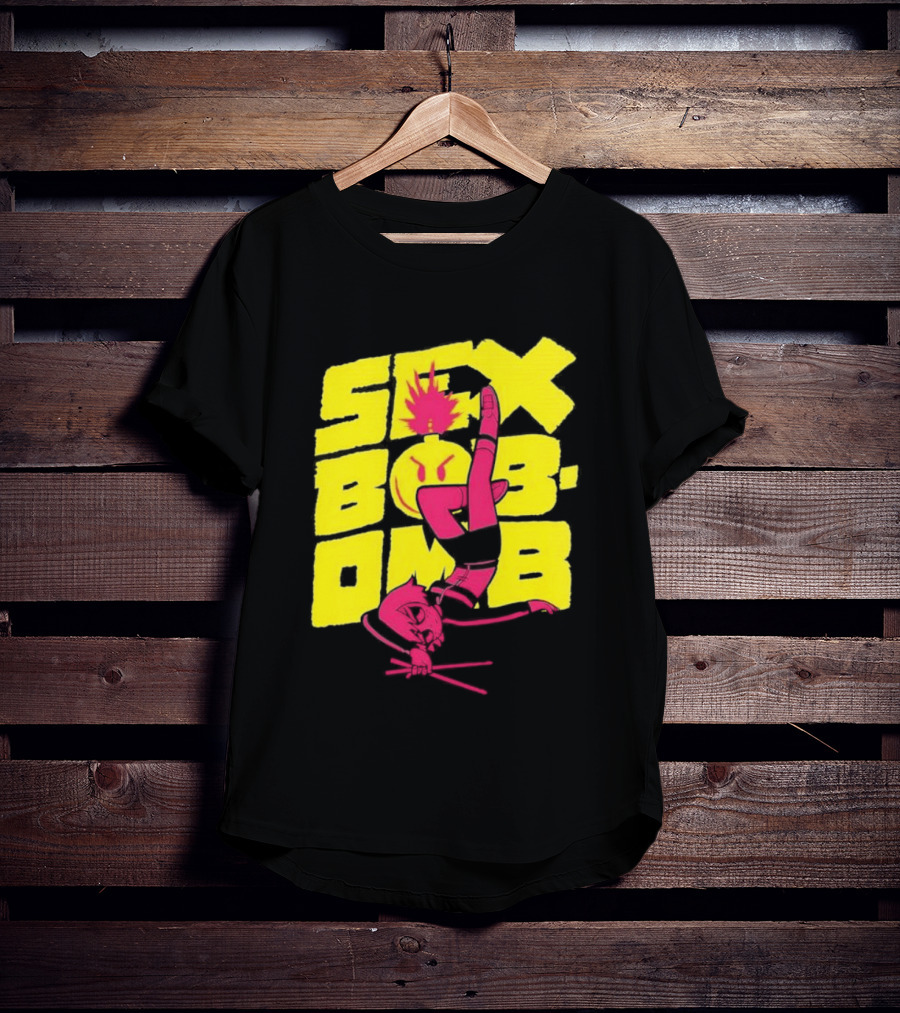 Scott Pilgrim Vol 3 Infinite Sadness 20th Anniversary Sex Bob Omb Explosion T-Shirt