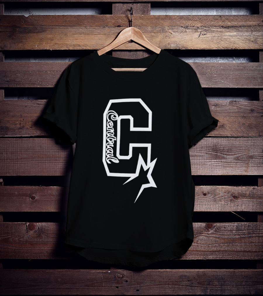 Centrual Word Letter C With Star T-Shirt