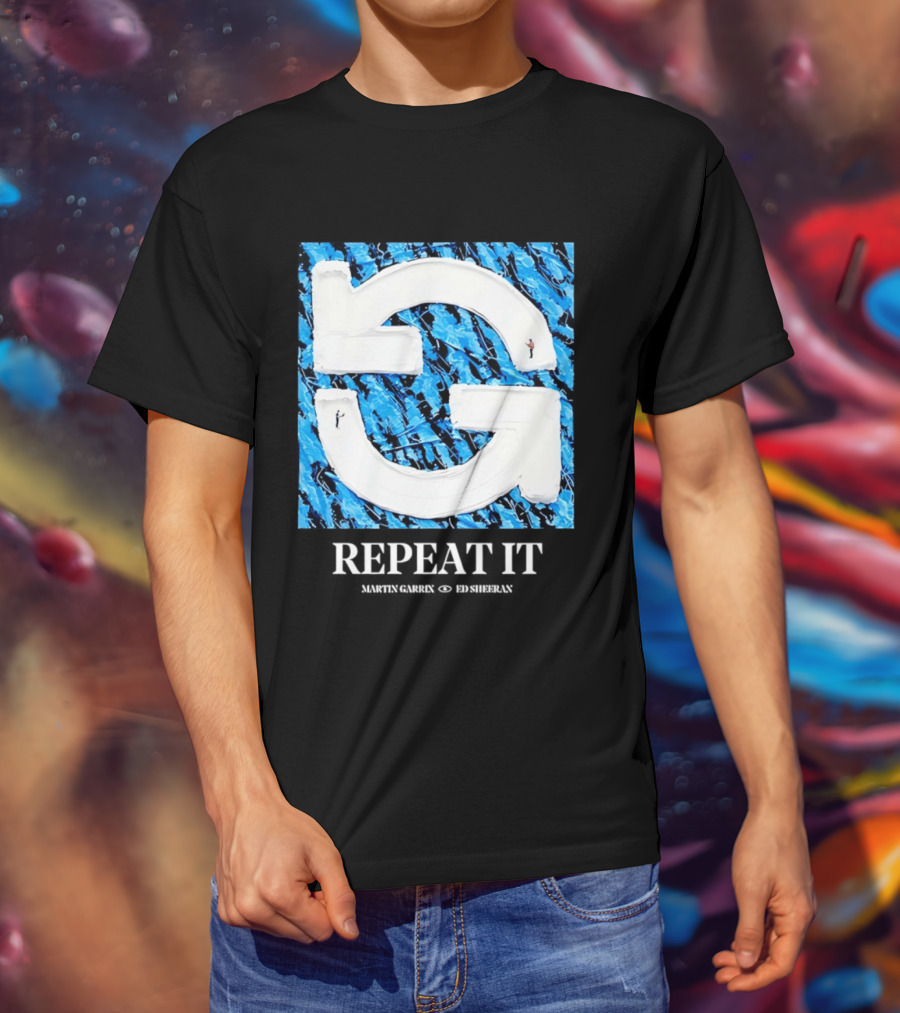 Martin Garrix Ed Sheeran Repeat It Blue Creative Collaboration T-Shirt
