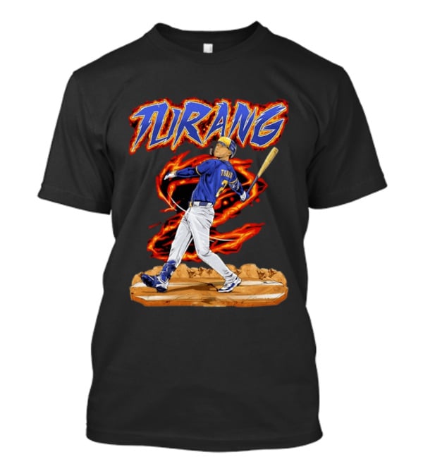 Milwaukee Brewers Brice Turang Number 2 Planet Brewers T-Shirt