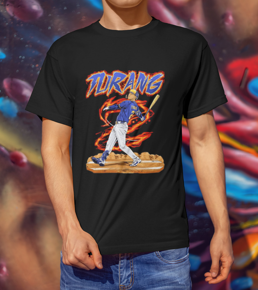Milwaukee Brewers Brice Turang Number 2 Planet Brewers T-Shirt