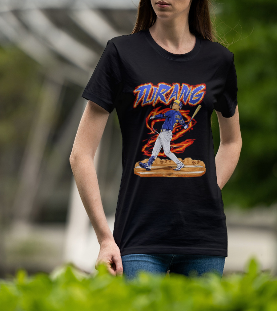 Milwaukee Brewers Brice Turang Number 2 Planet Brewers T-Shirt