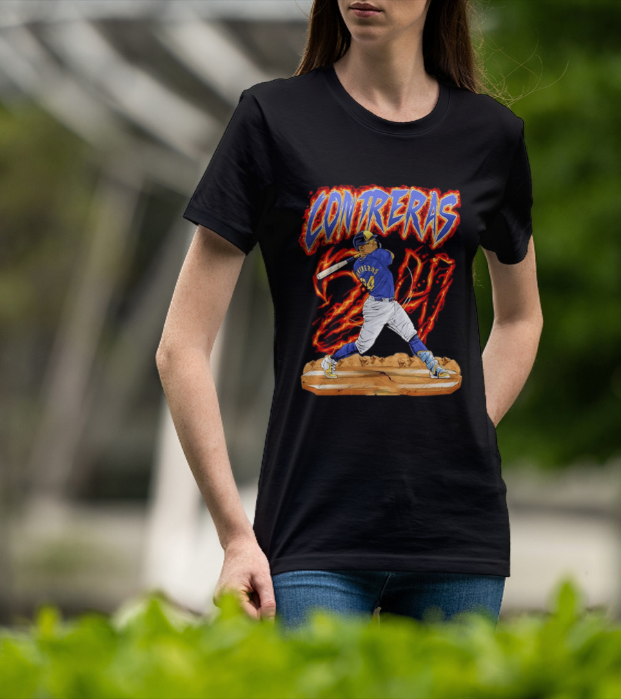 CONTRERAS Milwaukee Brewers Baseball 24 T-Shirt