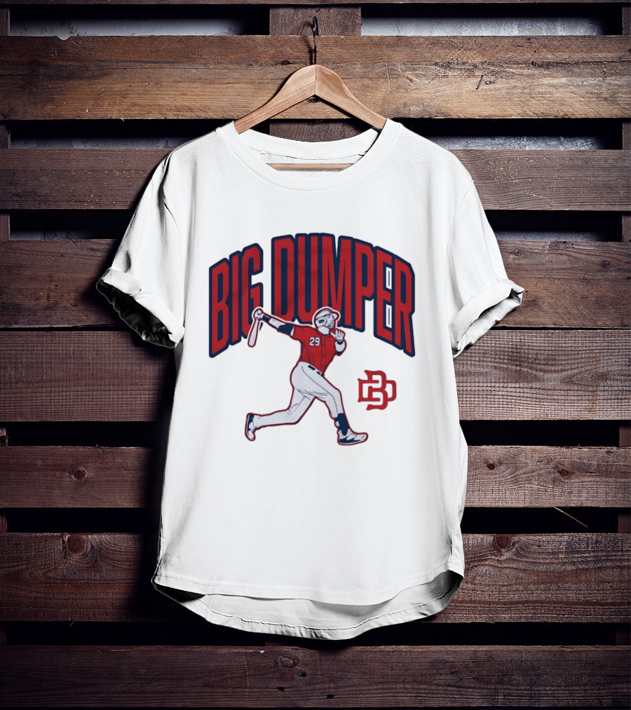 Big Dumper Baseball Player 29 Hitter Action Pose T-Shirt