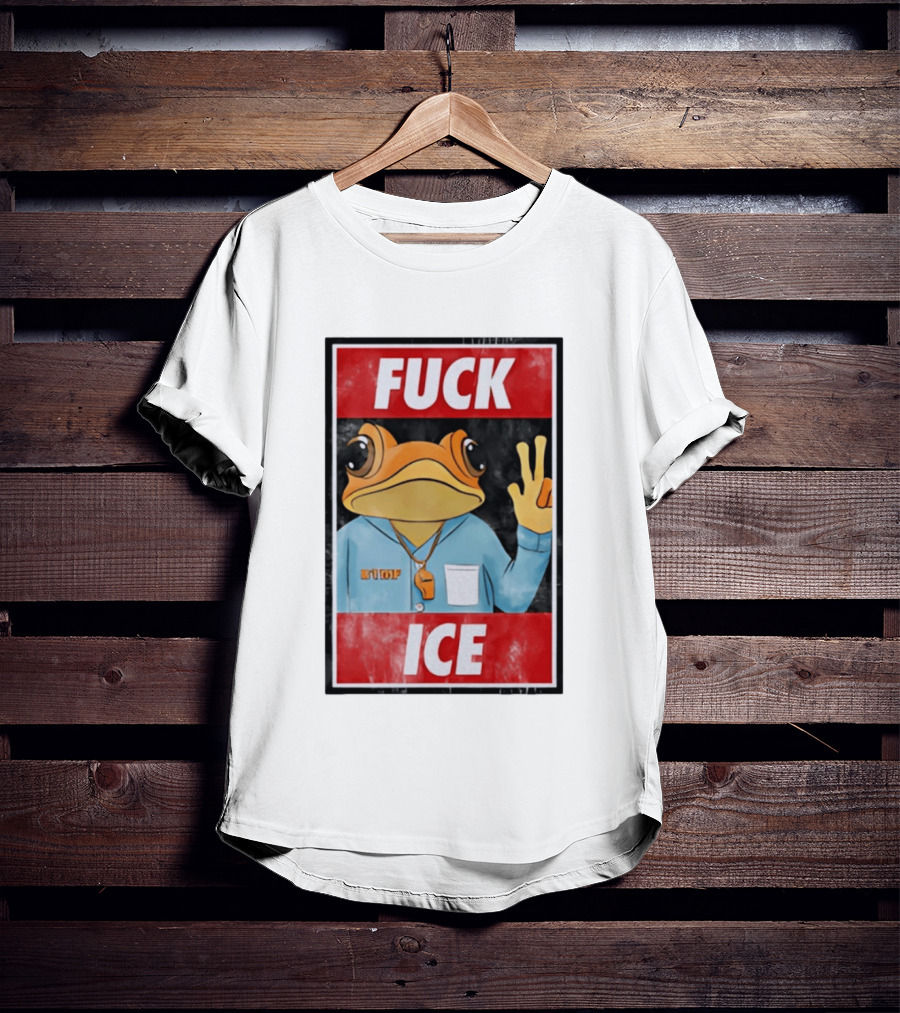 Fuck ICE DTMF Frog Whistle New York Knicks Player Basketball Sports T-Shirt