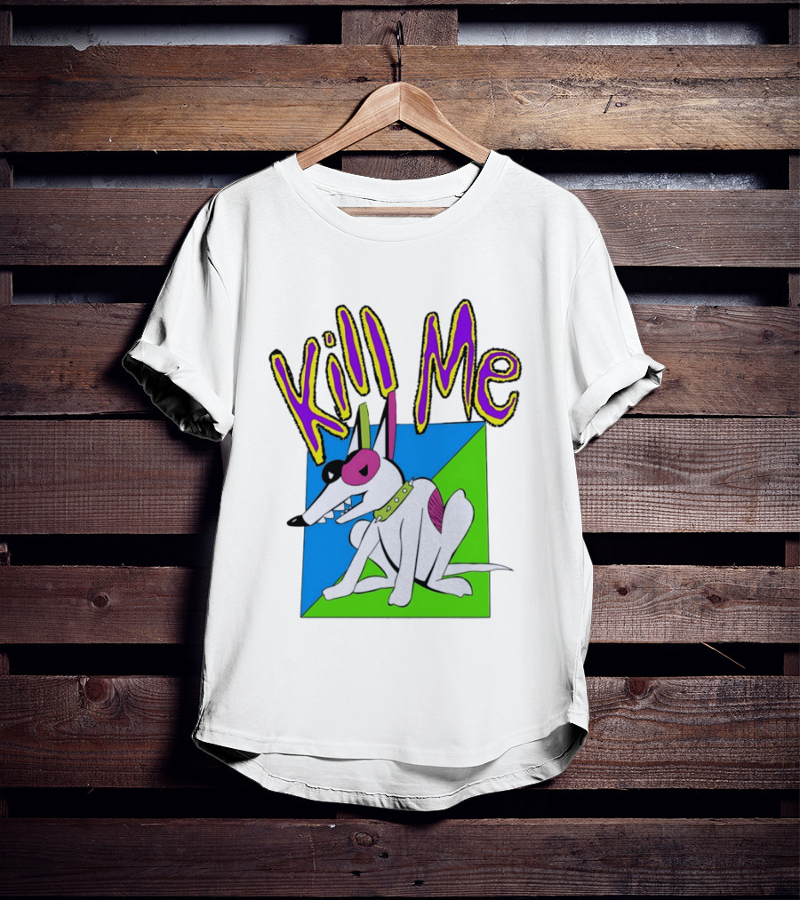 Kill Me Spuds MacKenzie Dog 1980s Pop Culture T-Shirt