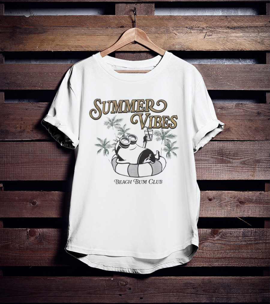 Summer Vibes Beach Bum Club Minion Despicable Me T-Shirt