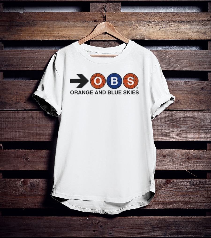 Original Spike Lee OBS Arrow Basketball Orange And Blue Skies 2026 T-Shirt