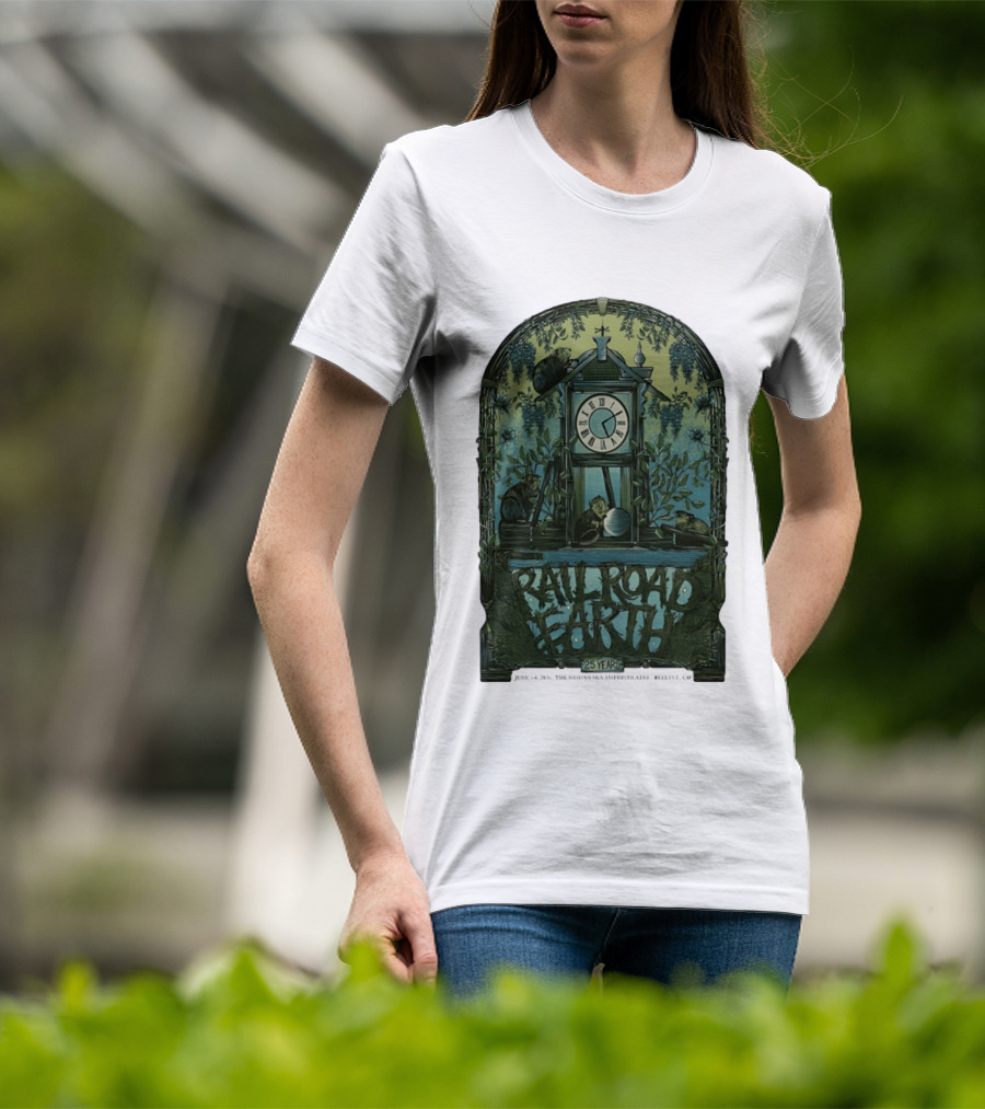 Railroad Earth 25 Years Anniversary Tour June 5 6 2026 Bellvue CO And Nature T-Shirt