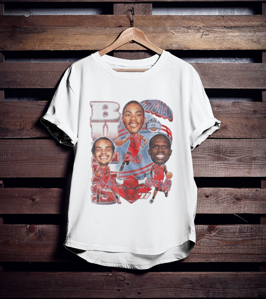 Chicago Bulls Noah Rose Deng NBA Eastern Conference Basketball Stars 11 T-Shirt