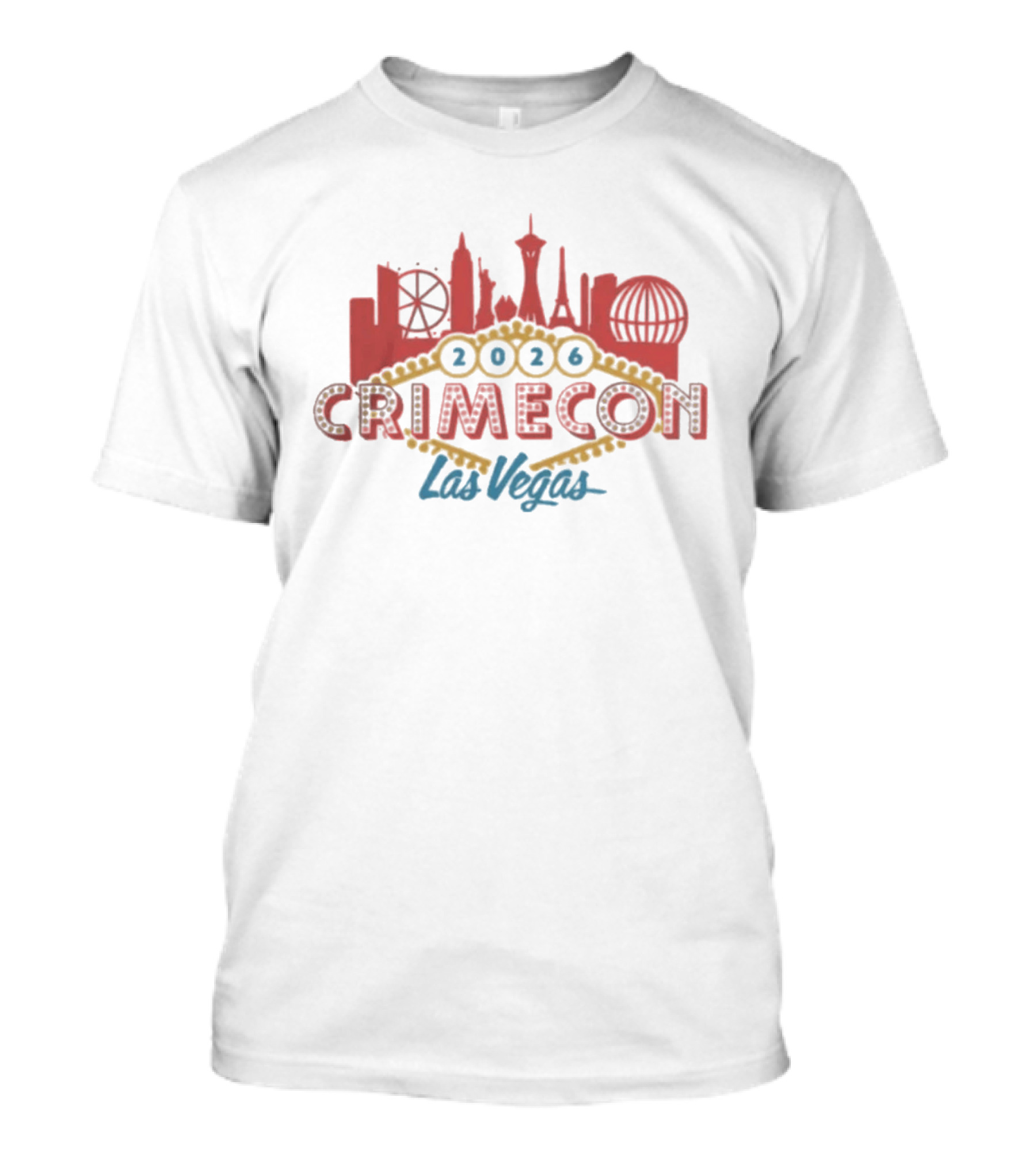 CrimeCon 2026 Las Vegas Skyline Event T-Shirt