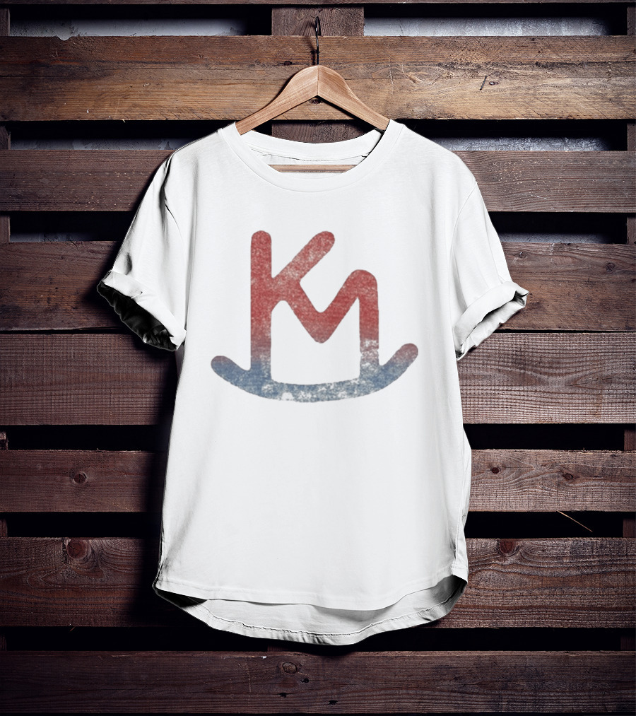 Kacey Musgraves KM Western Cattle Brand Red Blue T-Shirt