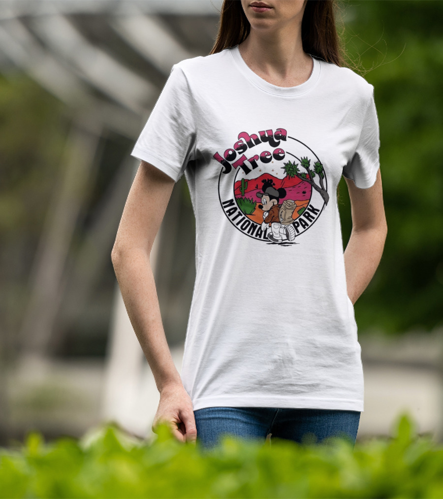 Mickey Mouse Hiking Adventure Joshua Tree National Park T-Shirt