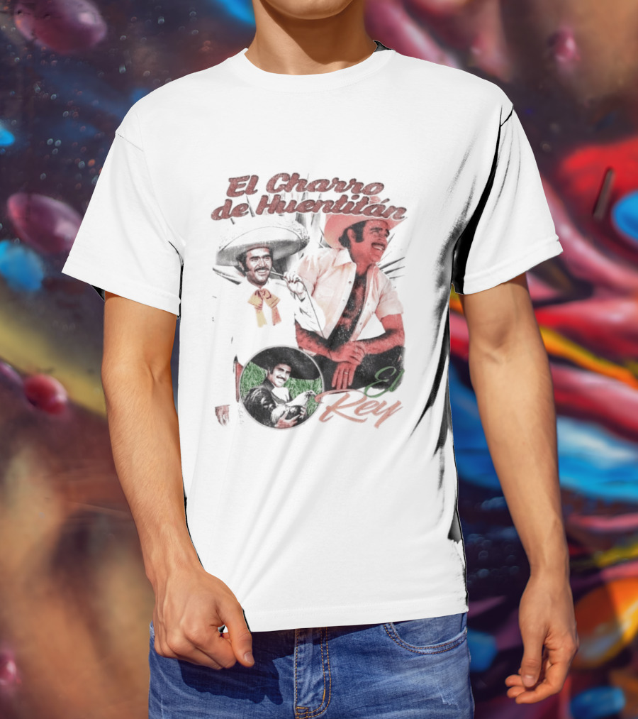 Vicente Fernandez El Charro De Huentitan El Rey Iconic Ranchera Style Mexican Music Legend T-Shirt